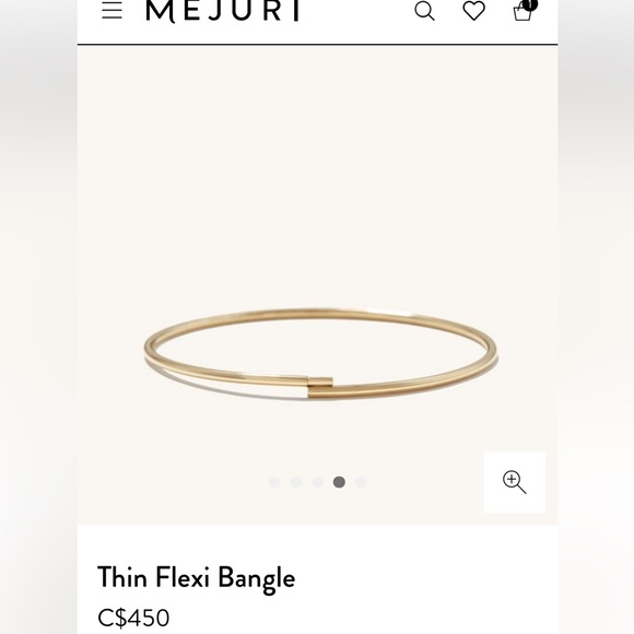 Mejuri Jewelry - Mejuri Thin Flexi Bangle - gold